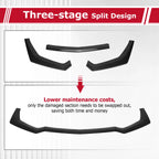Carbon Look GT-Style Front Bumper Splitter Lip for Ford Mustang (2018-2023)
