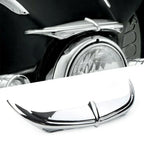 Chrome Batwing Fairing Brow Accent for Harley Touring FLHX (1996-2013)