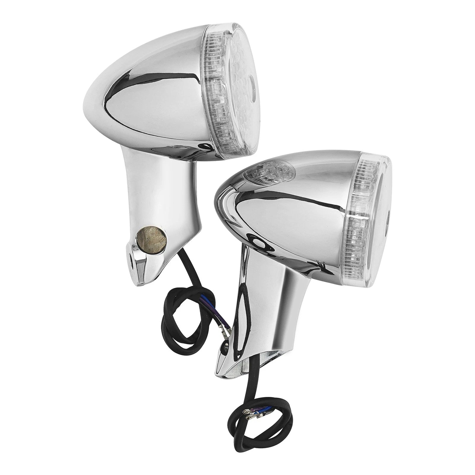 Front Turn Signal Lights for Harley Sportster 48 XL1200X (2016–2022) Chrome