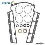 Set of 2 Power Head Gasket for Evinrude Johnson OMC V6 185HP-225HP (1978–1995) 0436891, 0777469