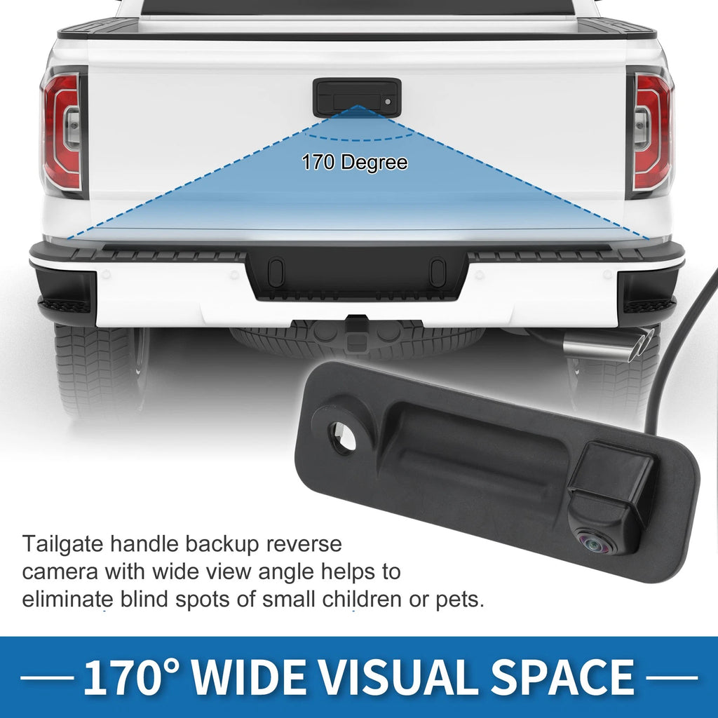 Tailgate Handle with Park Assist Backup Camera 95760-E6201 for Hyundai Sonata (2015–2017)