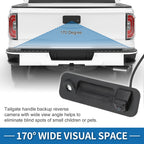 Tailgate Handle with Park Assist Backup Camera 95760-E6201 for Hyundai Sonata (2015–2017)