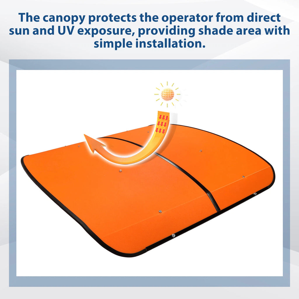 Orange Tractor Canopy for Tractors Mowers ROPS (Tuff Top 52"x52")