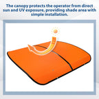 Orange Tractor Canopy for Tractors Mowers ROPS (Tuff Top 52"x52")