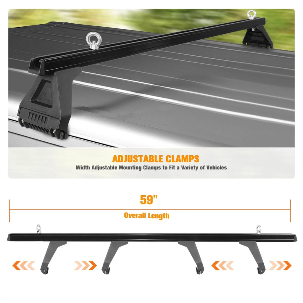 Set of 3 Universal 58" Aluminum Roof Rack Cross Bars Cargo Carrier
