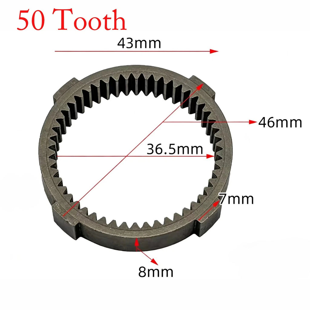Brushless Motor Wrench Gear Assembly for Large Ring (Aluminum Iron)