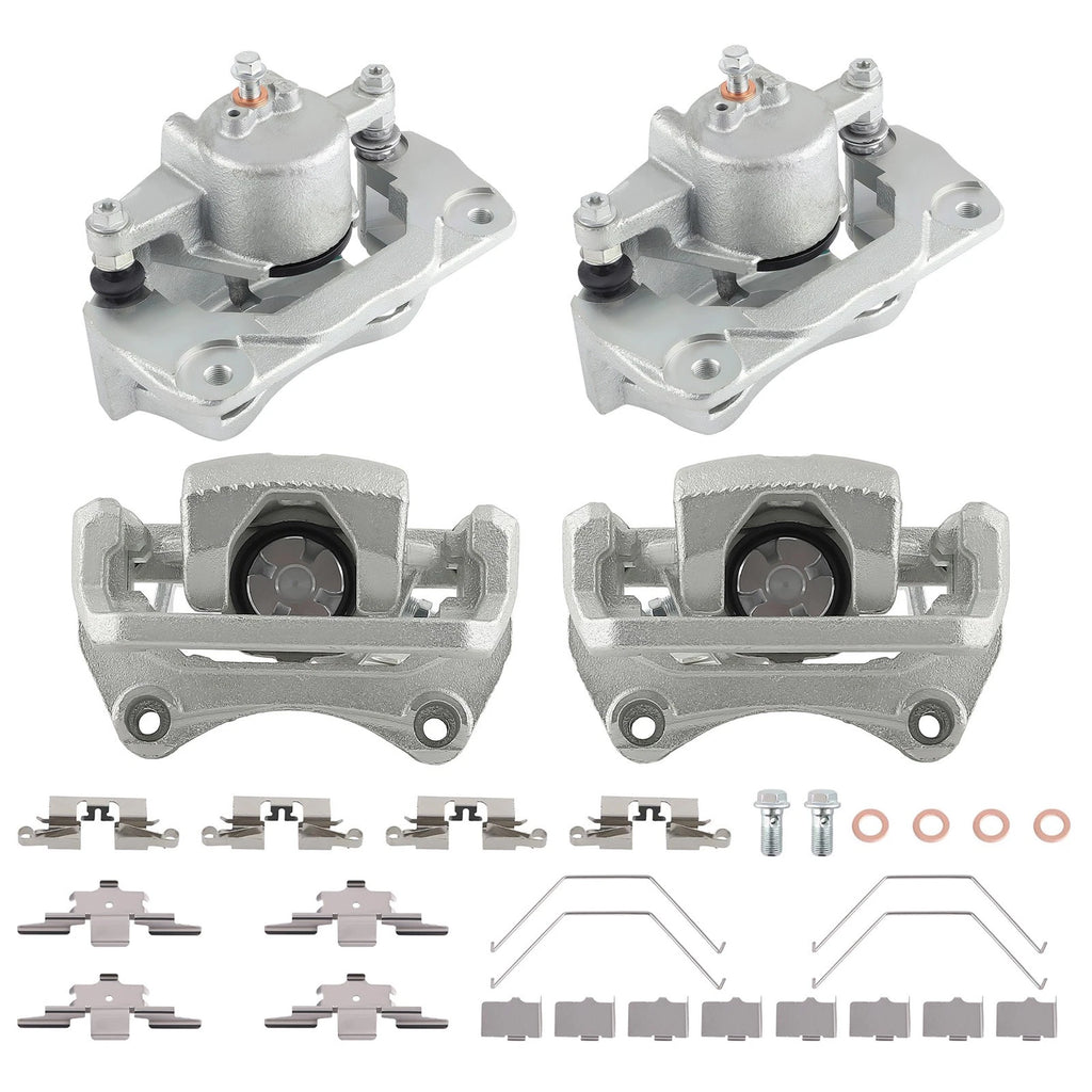 2 Sets Front Rear Disc Brake Calipers for Mazda 6 (2006–2013) Ford Fusion (2006–2012)