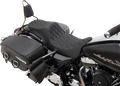 Predator III 2-Up Seat for Harley-Davidson (2000–2023) - Double Diamond, Black Thread