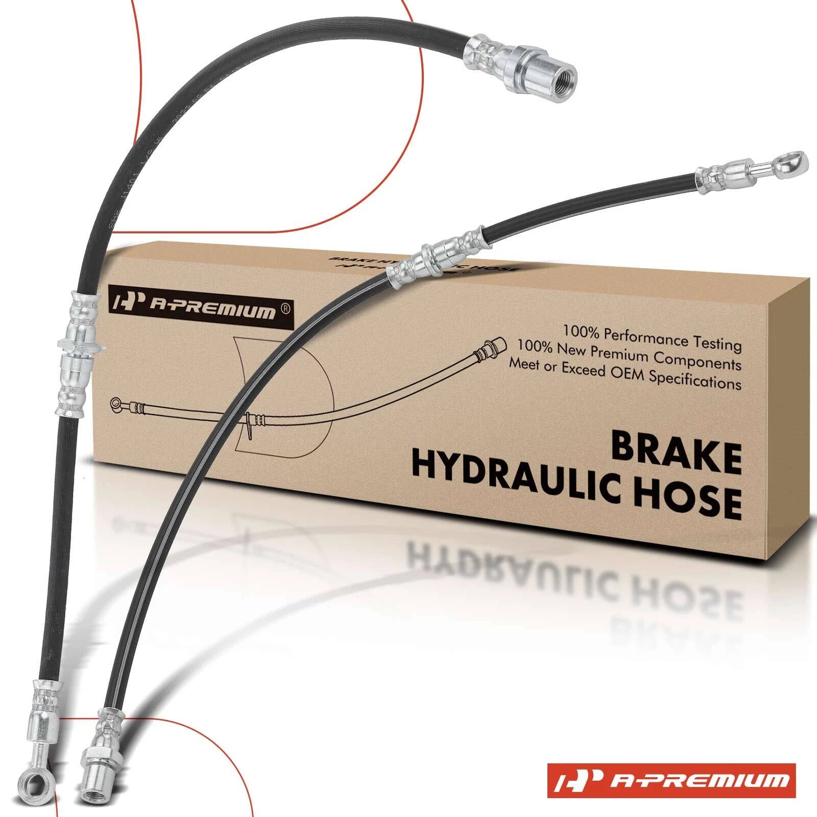 2X Front Brake Hydraulic Hose for Subaru Forester (1998–2002)