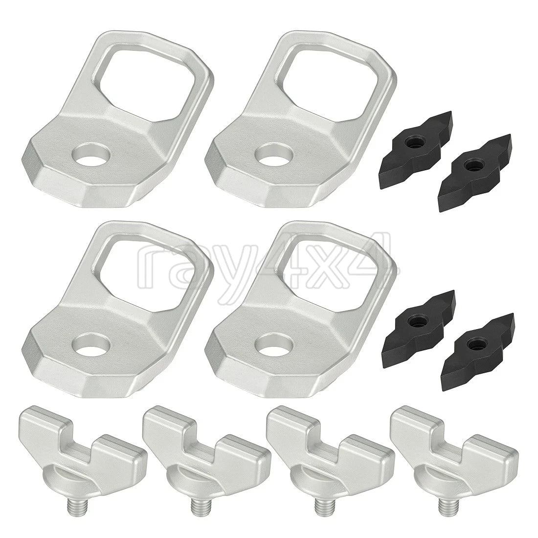 Set of 4 Lock & Ride MAX D-Rings for Polaris Xpedition XP ADV / Ranger XD 1500 (2024–2025)