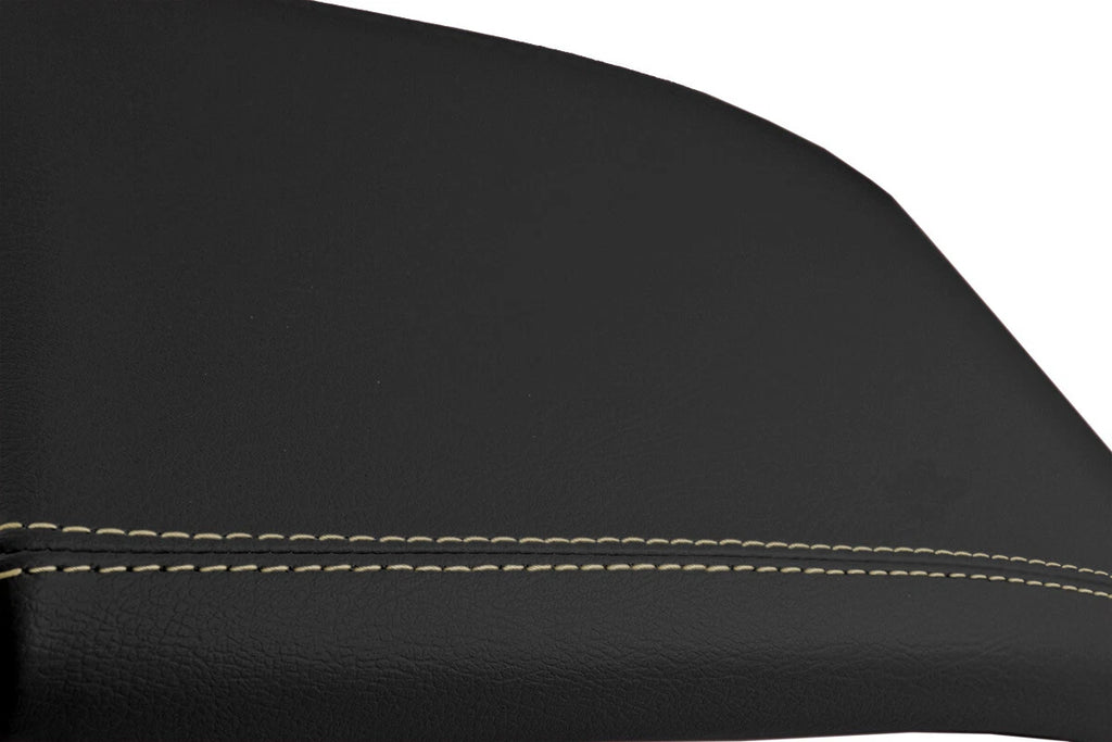Console Lid Cover for Ford F150 (2004–2008) Leather Beige Stitch