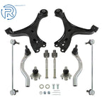 8X Front Lower Control Arm Ball Joint Sway Bar Tie Rod for Honda Civic (2006–2011)