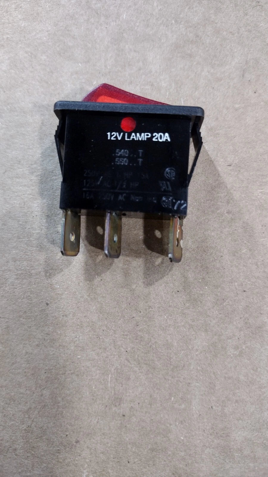 12V Lamp Rocker Switch for Maxum 2000 (Out of Box/NOS)