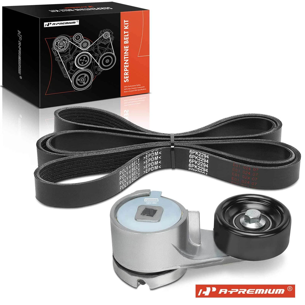2X Serpentine Belt Drive Component Kit for Ford Mustang (1988–1993)