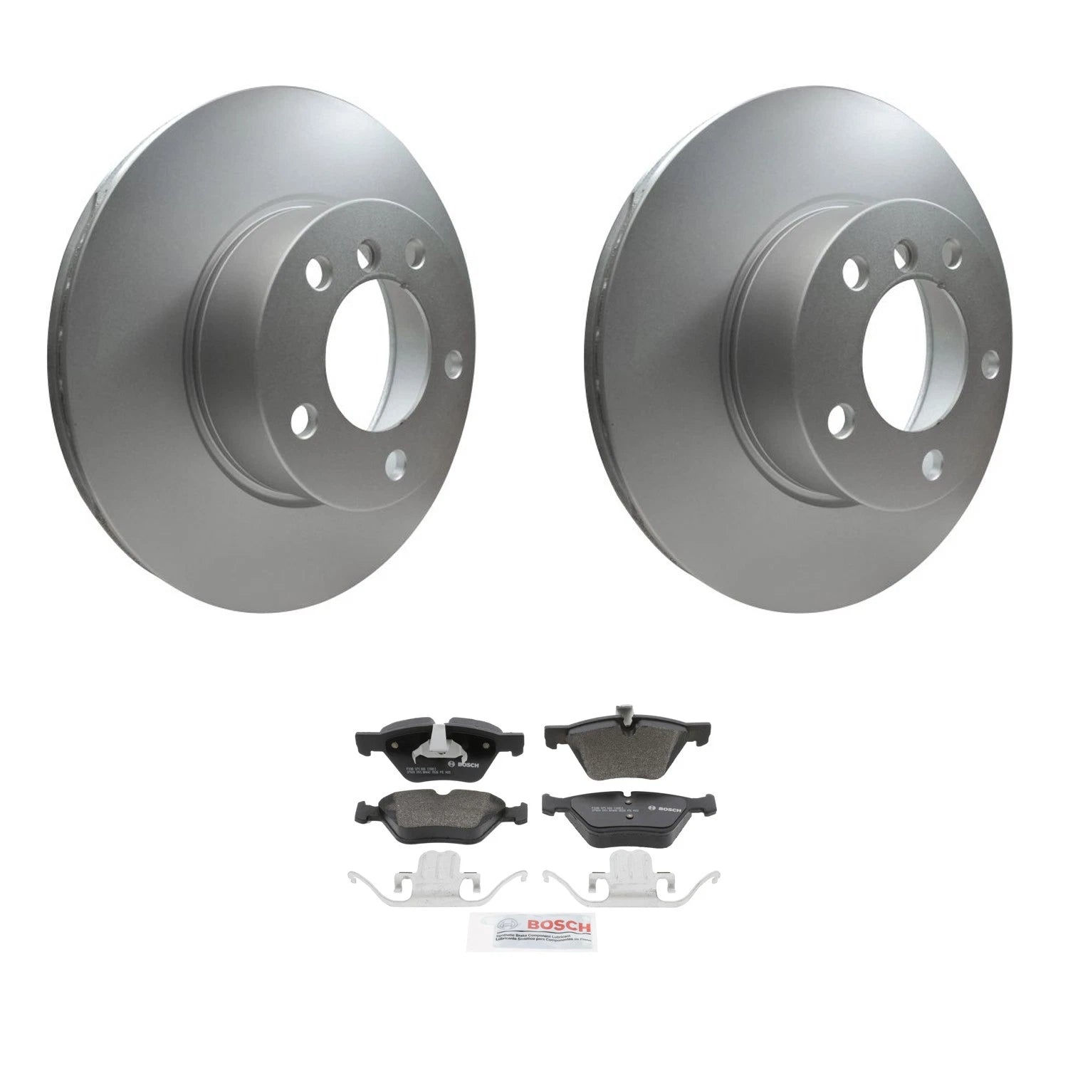 Hella Front Rotors & Bosch QuietCast Pads Kit for BMW E90 E91 328i (2007–2013)