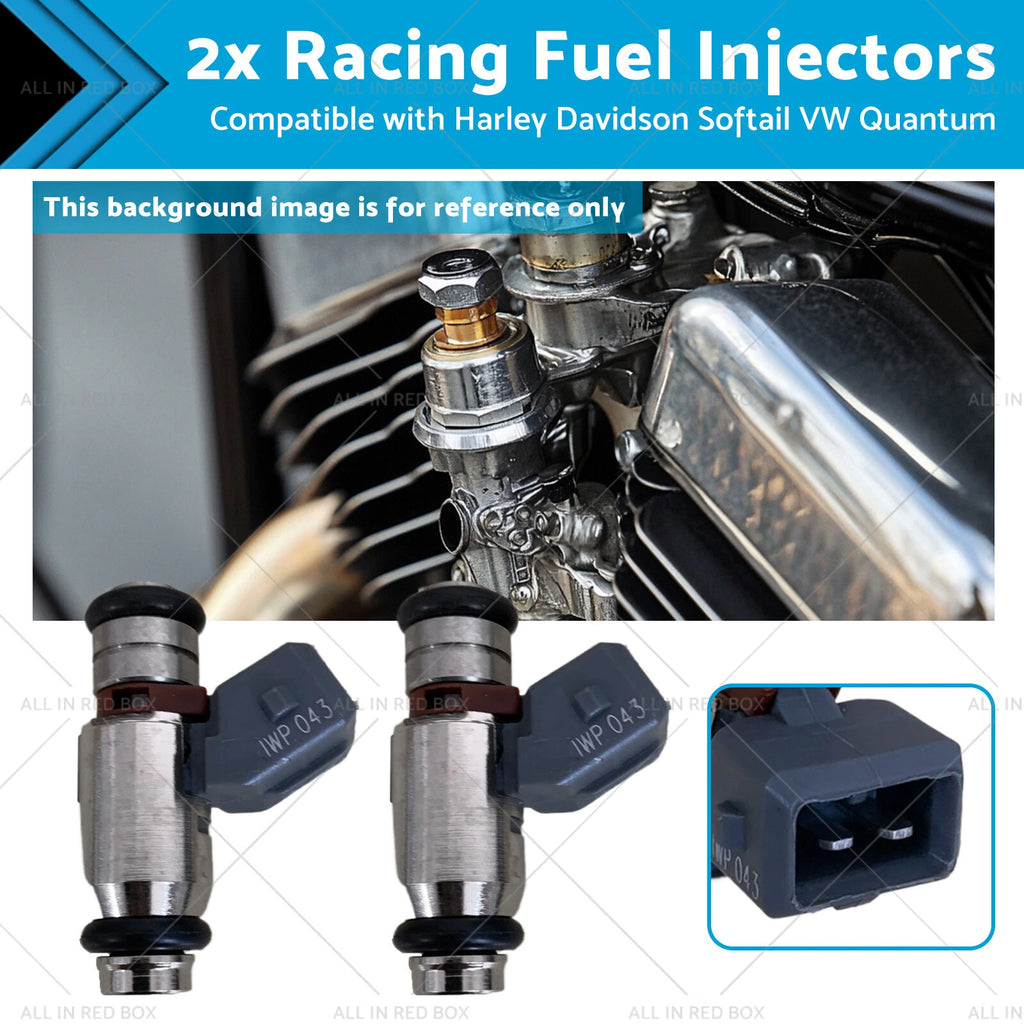 2X Racing Fuel Injectors for Harley Dyna Softail (2010–2016) 1022-0113