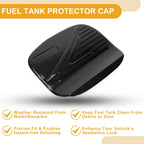 Fuel Tank Door Cap for Mitsubishi Outlander (2013–2021) Carbon Fiber Black