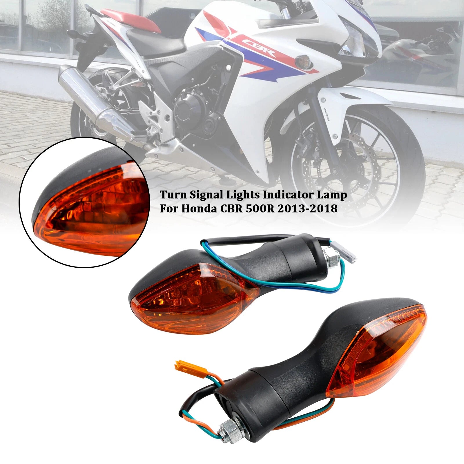 Turn Signal Lights Indicator Lamp for Honda CBR500 CBR650F CTX700 MSX125 (2013–2023)