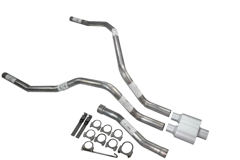 Dual Exhaust Muffler 2.5" for Nissan Titan (2004–2006) 1 Chamber Rolled Edge Tip