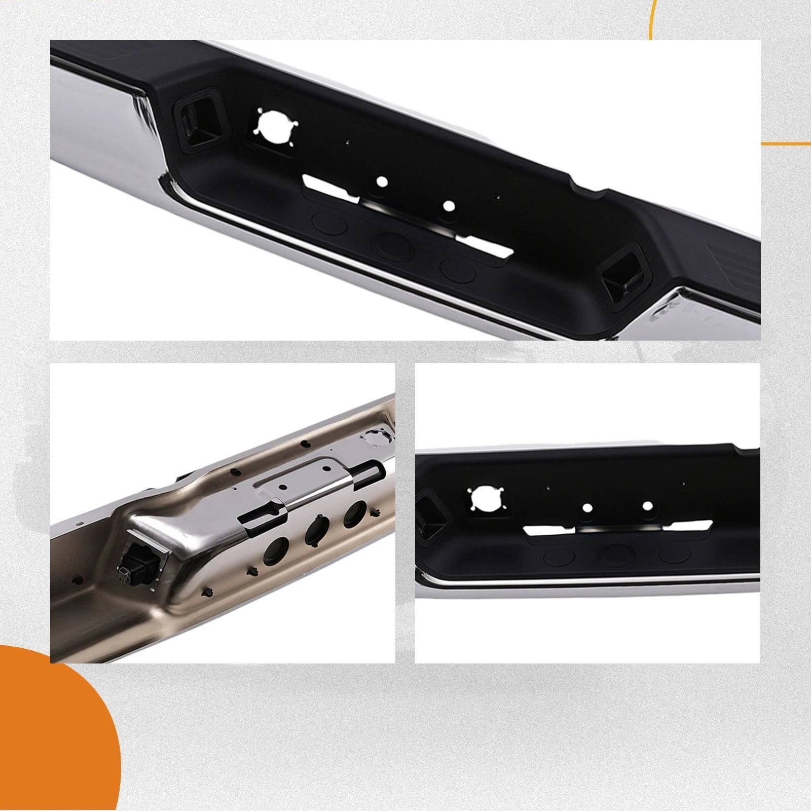 Rear Bumper Assembly Chrome for Dodge Ram 1500 (2002–2008) 2500 3500 (2003–2009) 5073625AE