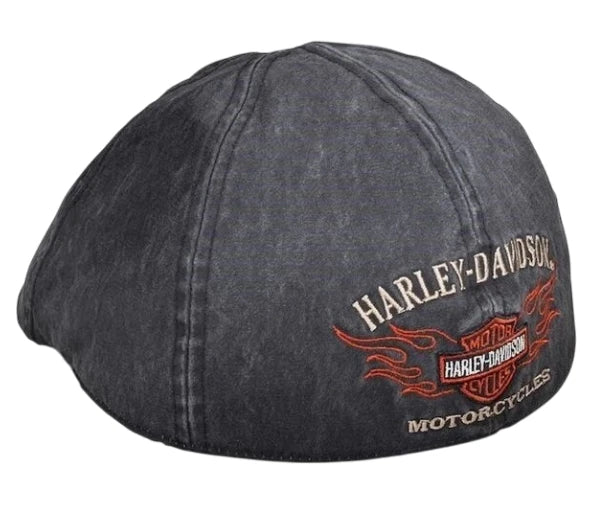 Ivy Cap for Harley-Davidson (Men's Bar & Shield Flames) (99537-11VM) Size M
