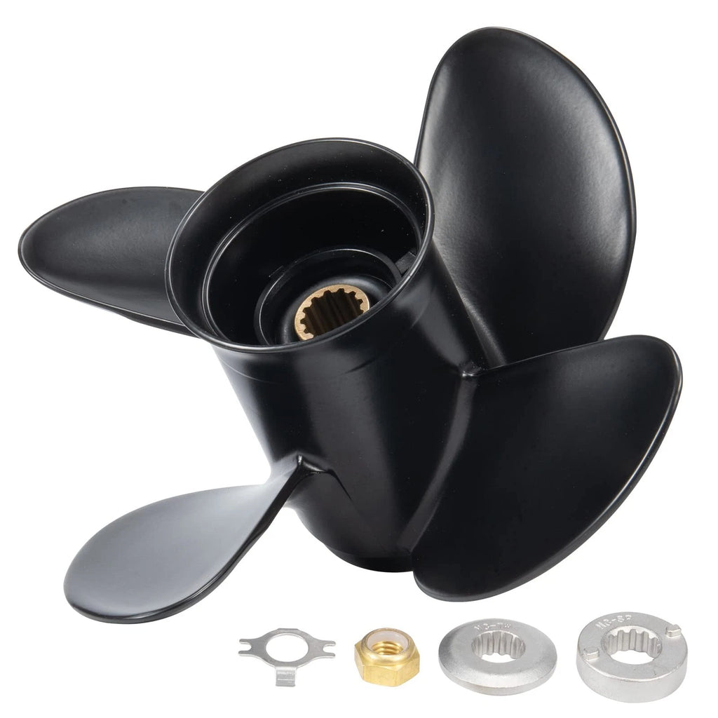 4-Blade Boat Propeller for Mercury 25-70HP (48-8M8026630) 10.3 x 13