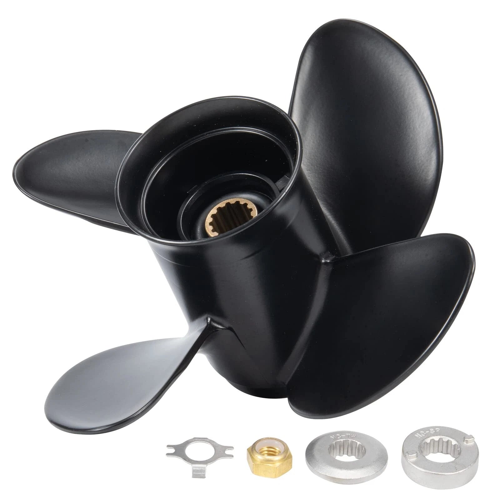 4-Blade Boat Propeller for Mercury 25-70HP (48-8M8026630) 10.3 x 13