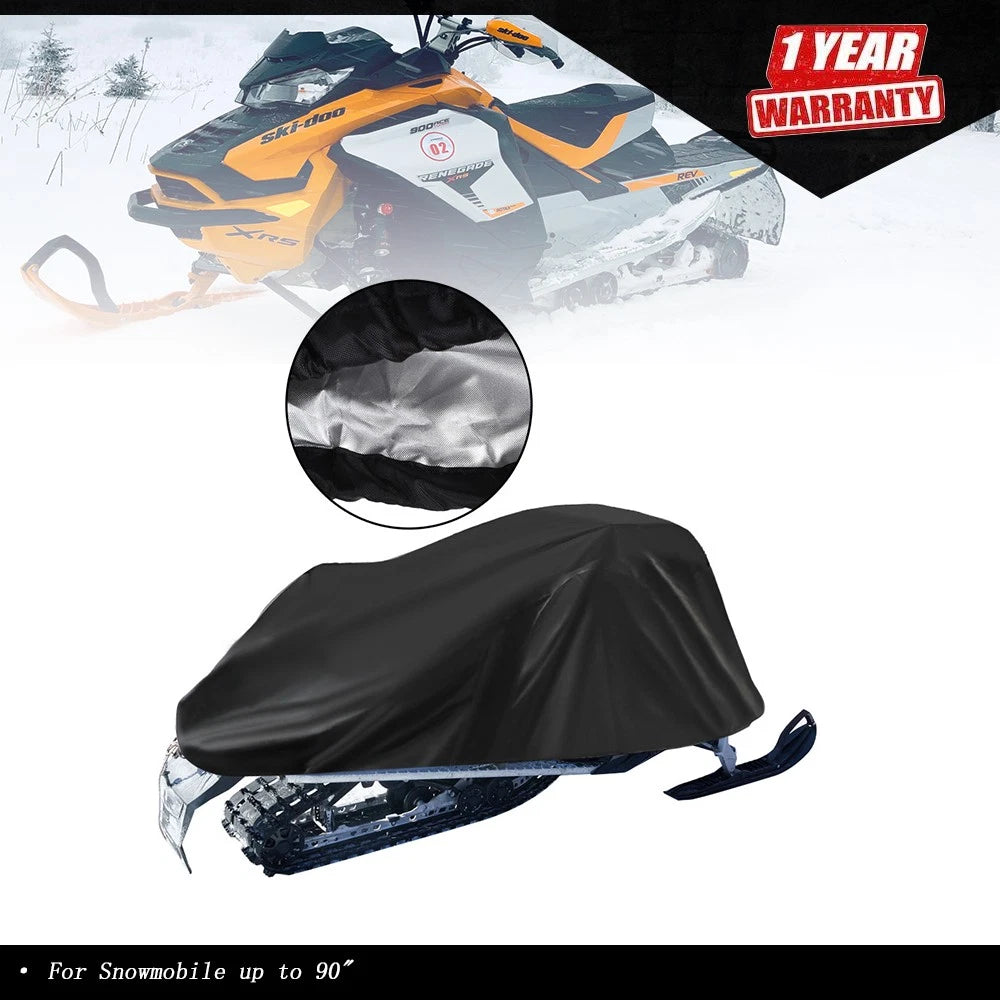 Heavy Duty Trailerable Sled Storage Cover for Snowmobile (up to 90" L)