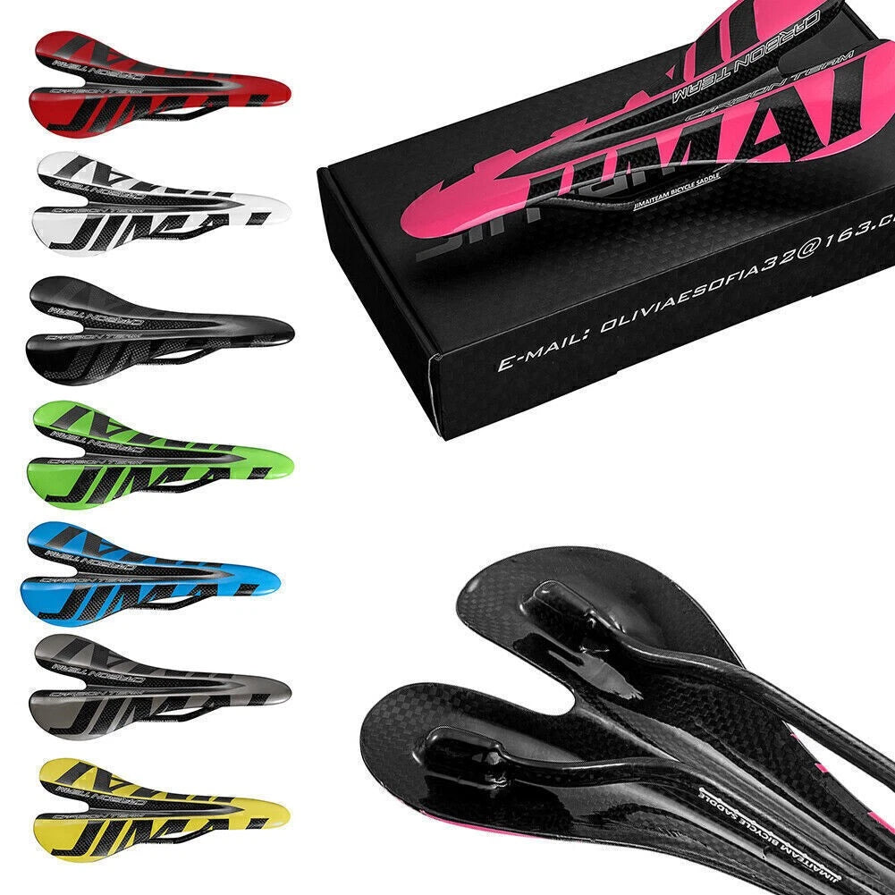 Bicycle Seat Saddle for Road Bike (Durable, Multi-color, Carbon Fiber)