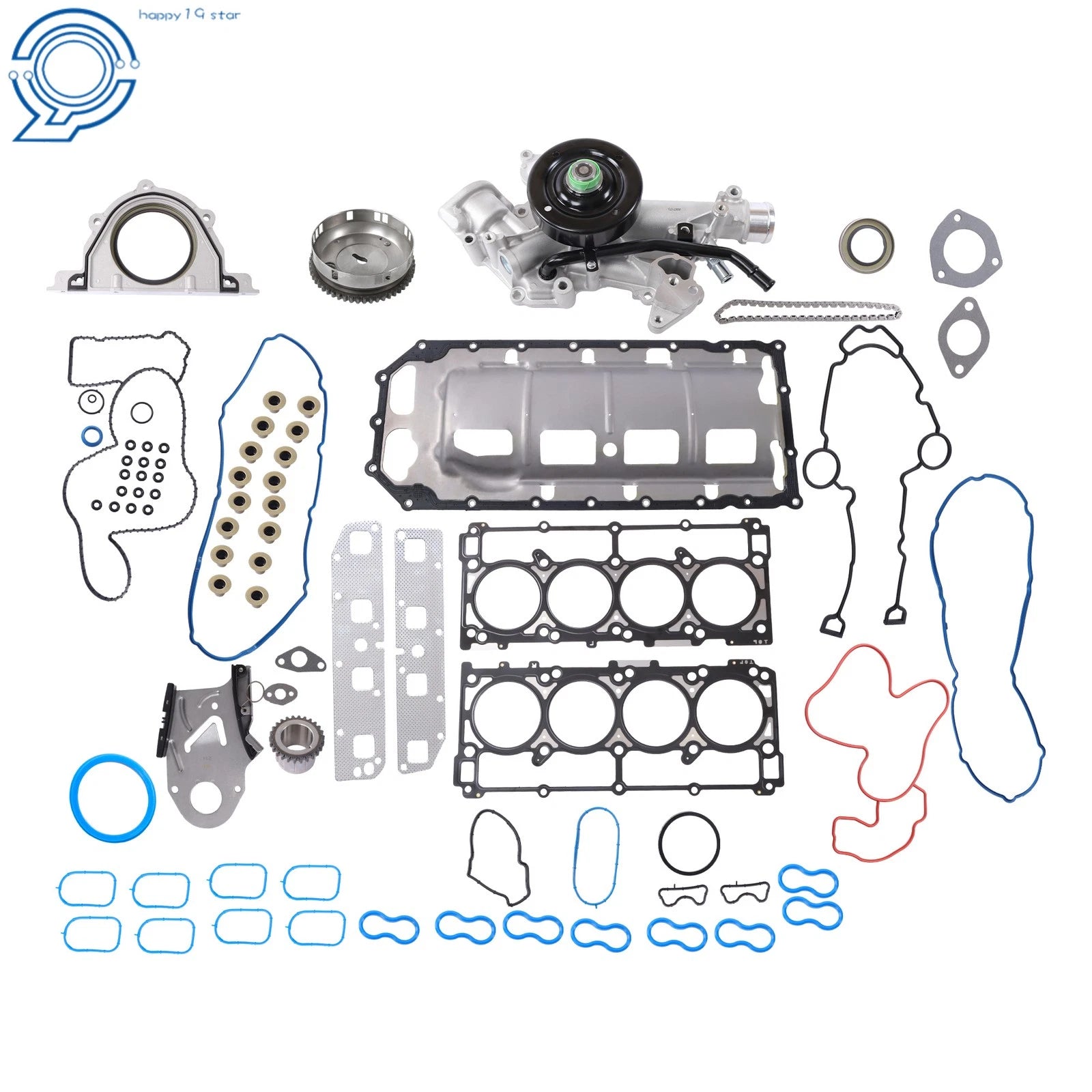 Full Gasket Set with Timing Chain Kit for Chrysler Dodge (2003–2008)