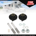Set of 4 Trailer Hub Kits for 4 on 4" Spindle