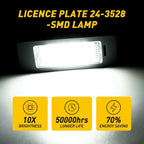 2X Error Free LED License Plate Light Bulb for BMW E90 E92 E39 E60 E61 M5 E70