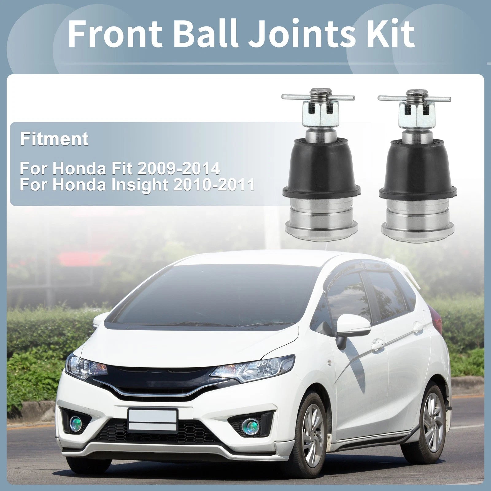 2X Front Lower Ball Joint Kit No. 51360TK6A01 for Honda Fit, Insight 