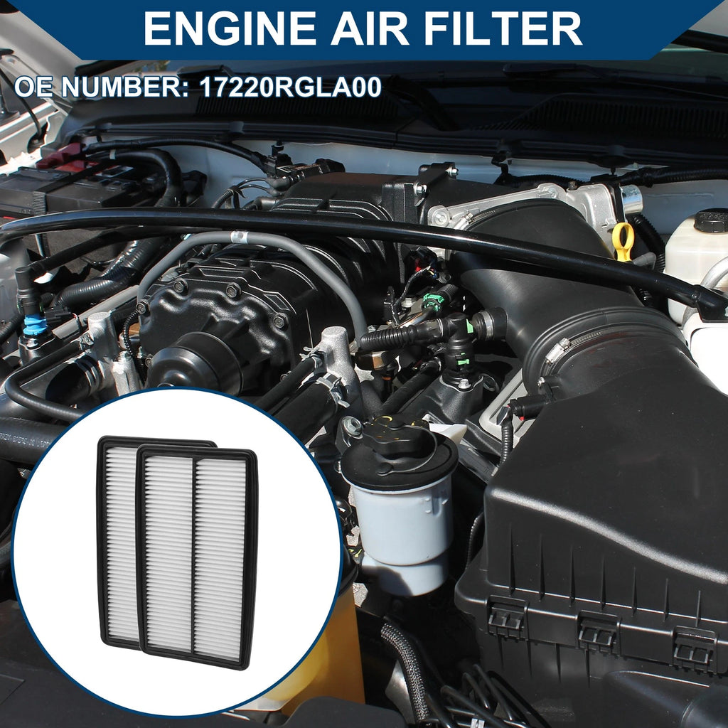 Set of 2 Engine Air Filters No. 17220RGLA00 for Honda Odyssey 3.5L (2005–2007)