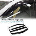 Set of 4 Window Deflectors for Toyota Sienna (2011) - Black Vent Visors
