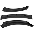 Matte Black 3PC Front Bumper Lip Spoiler for Hyundai Elantra (2017–2018)
