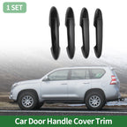 Car Door Handle Cover Trim for Honda Fit Jazz GK5 GP5 (2014–2018) Carbon Fiber Black