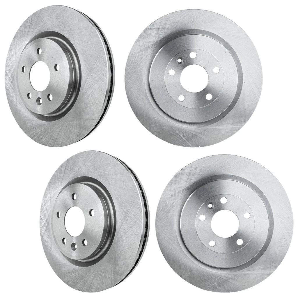 Set of 4 Brake Disc Rotors for Lincoln MKT Ford Explorer Flex (2013–2019)