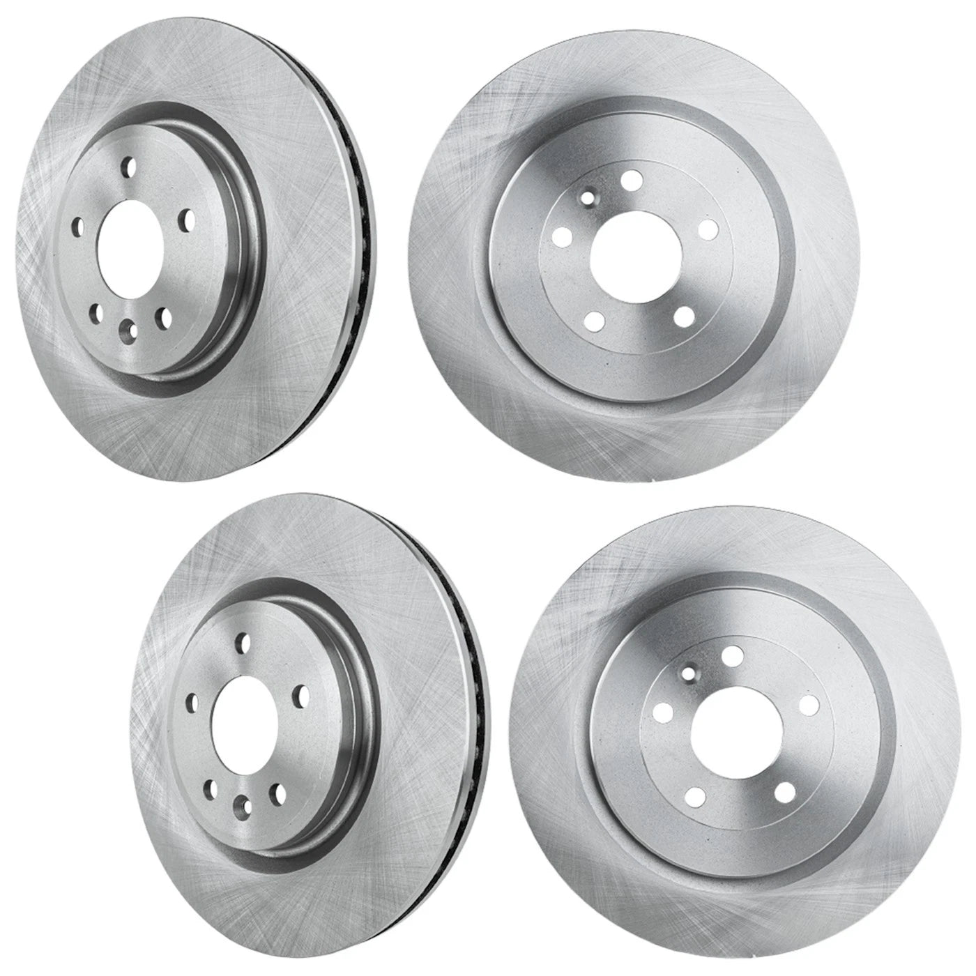Set of 4 Brake Disc Rotors for Lincoln MKT Ford Explorer Flex (2013–2019)