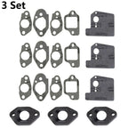 3X Carburetor Insulator Gasket Set for GCV160 GCV160A