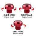 3X M10x1.25 Motorcycle Mirror Hole Blanking Plugs Red
