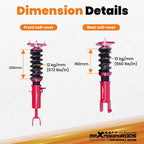 Coilovers Suspension Kit for Infiniti G35 (2003–2006) & Nissan 350Z (2003–2008)