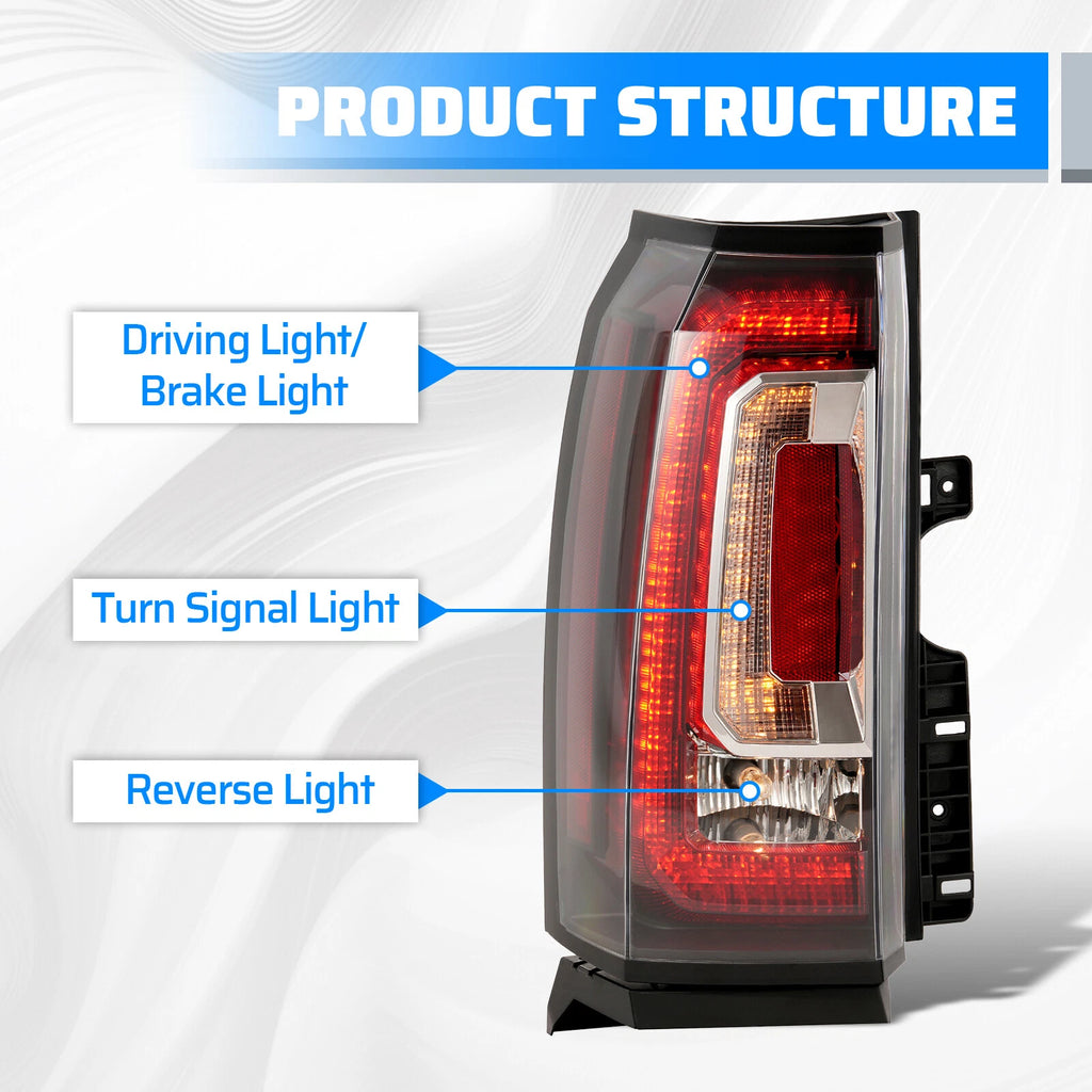 LED Driver Side Tail Light for GMC Yukon/XL/Denali (2015–2020)