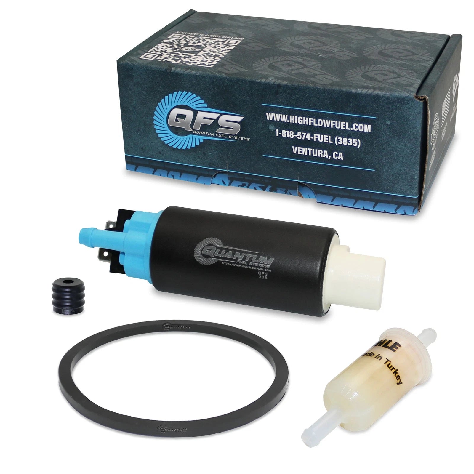 Fuel Pump w/ Tank Seal, MAHLE Filter for Arctic Cat ATV/UTV (QFS-303-U2TF)