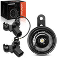 Black Metal Disc Horn with 2 Connectors for Honda CR-V Civic Accord Acura