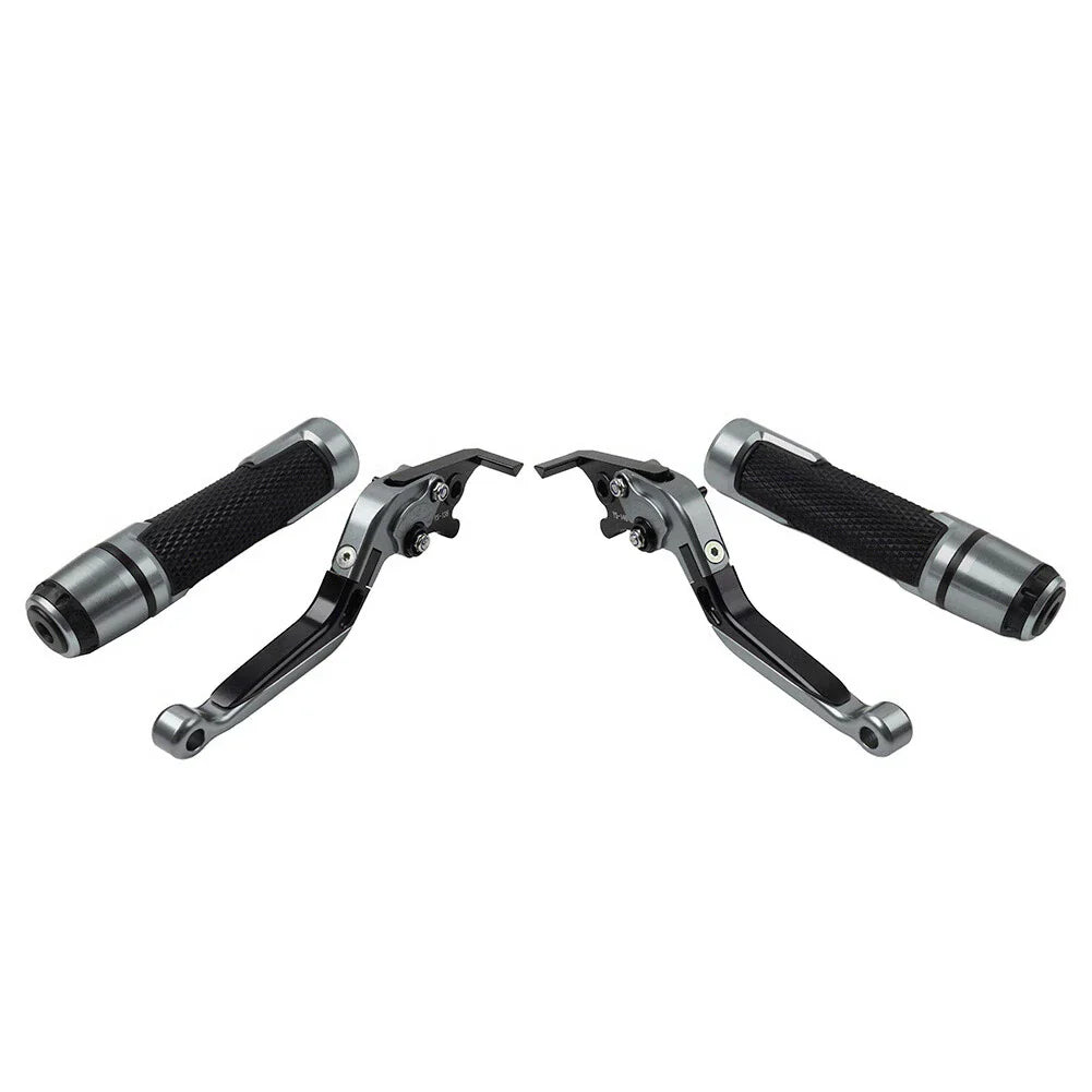 Titanium Extendable Brake Clutch Levers Grip Set for Kawasaki ZX6R (2005-2023)