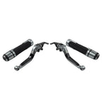 Titanium Extendable Brake Clutch Levers Grip Set for Kawasaki ZX6R (2005-2023)