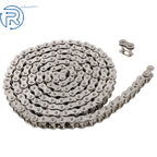 10-Foot Stainless Steel Chain with 2 Connecting Links for Automotive Use