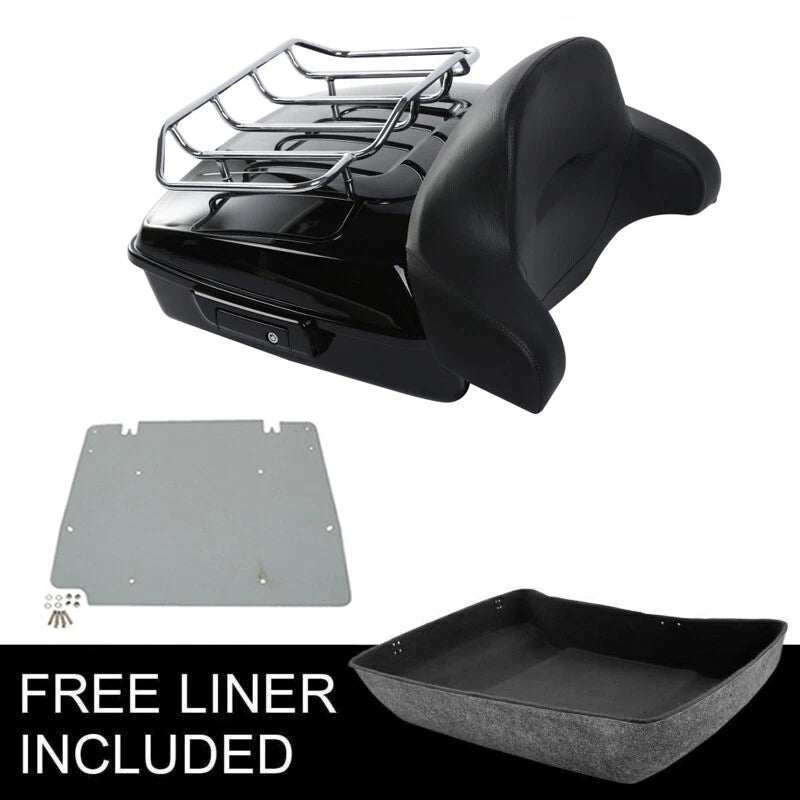 Chopped Trunk Backrest Top Rack Plate for Harley Touring Road Glide (2014–2026)