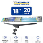 Set of 2 Michelin Optimum+ 18" Ceramic Beam Wiper Blades for All Vehicles